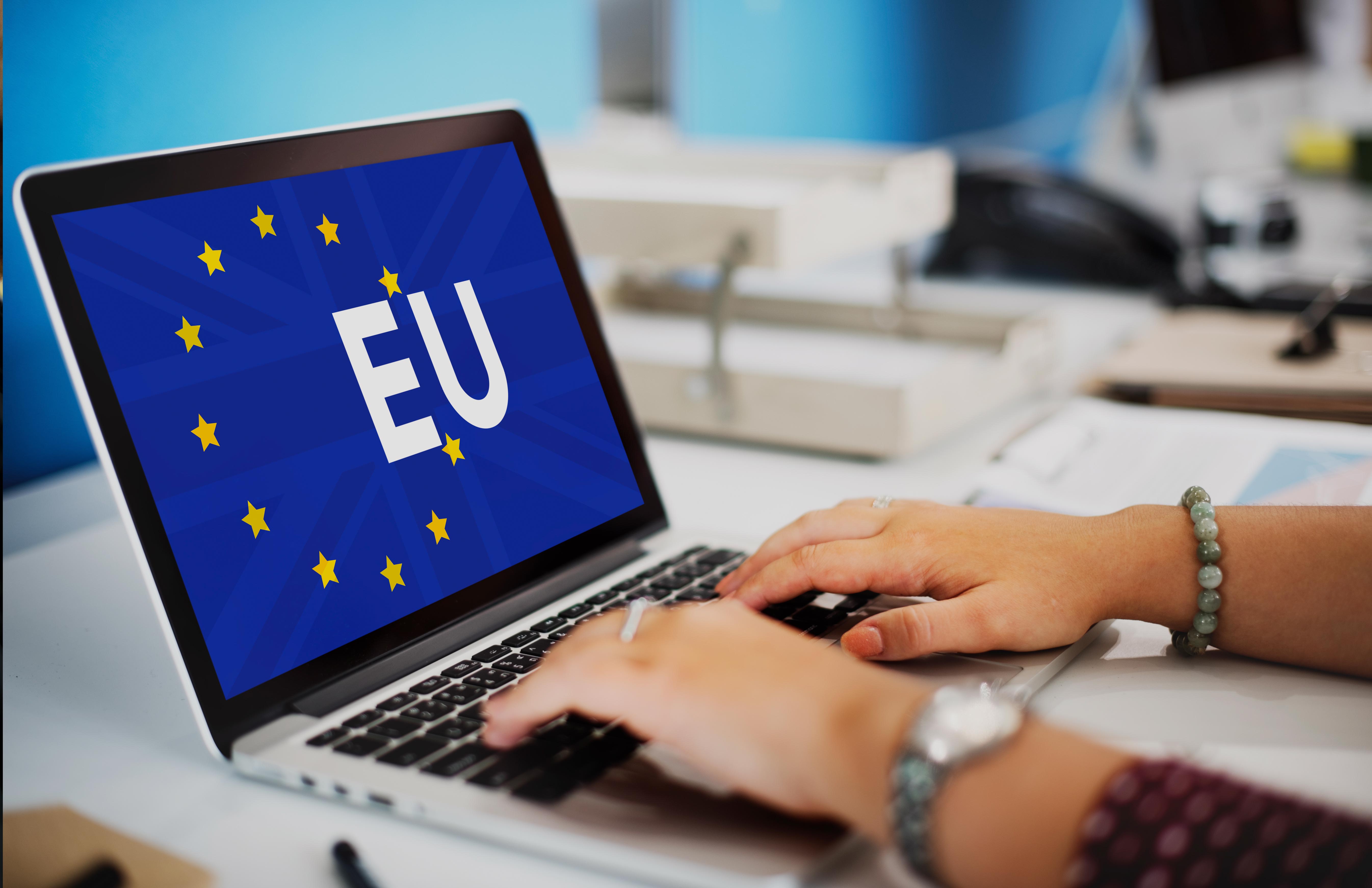 EU Logo auf Laptopbildschirm © rawpixel - freepik.com