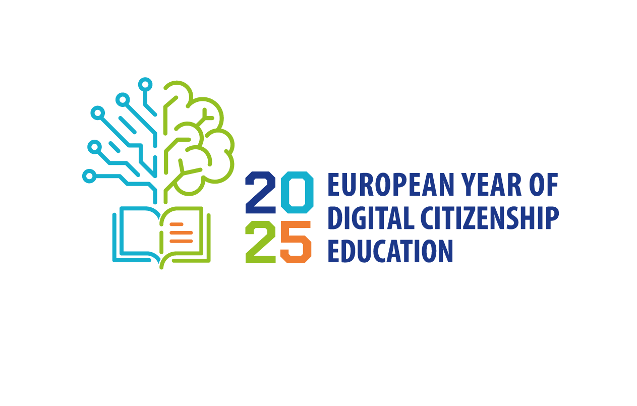Logo European year of digital citizenship education 2025 © Council of Europe